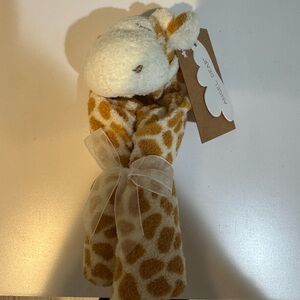 Angel Dear Giraffe Lovey Blanket - Brown and White